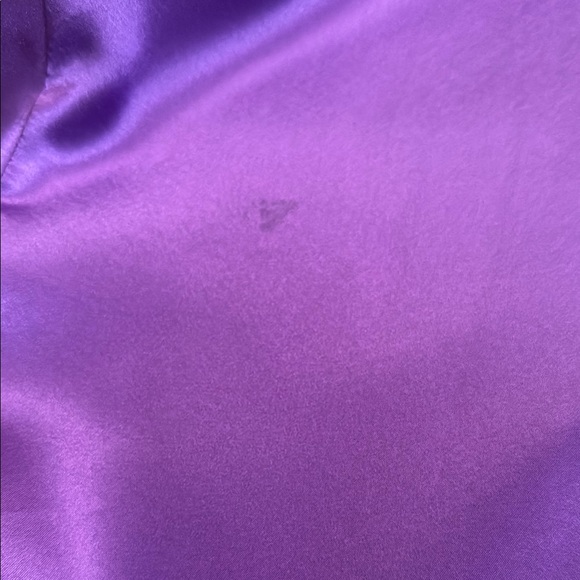 Purple Polyester Button-Up Robe - Picture 15 of 16